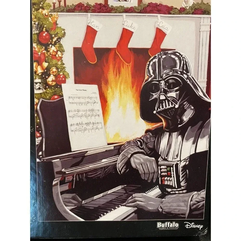 DARTH VADER Star Wars Christmas 300 Large Piece Jigsaw Puzzle Previously Used